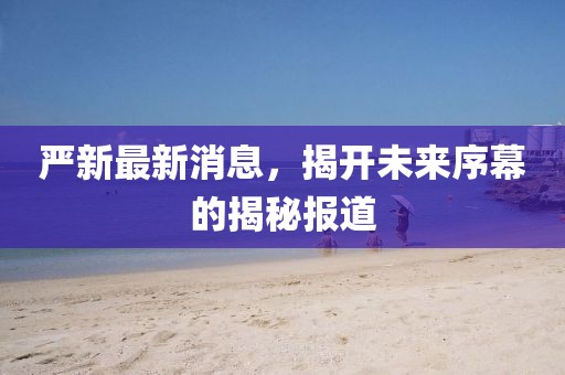 严新最新消息，揭开未来序幕的揭秘报道