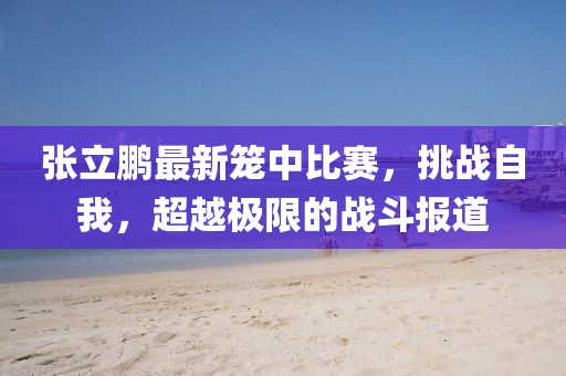 张立鹏最新笼中比赛，挑战自我，超越极限的战斗报道