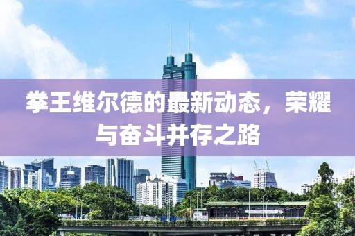 拳王维尔德的最新动态，荣耀与奋斗并存之路