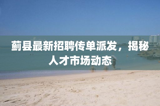 蓟县最新招聘传单派发，揭秘人才市场动态