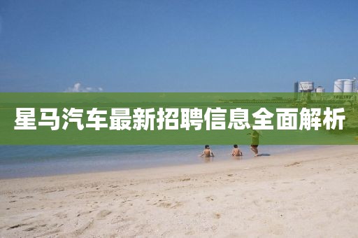 星马汽车最新招聘信息全面解析