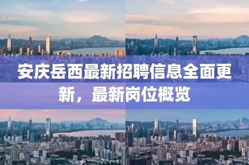安庆岳西最新招聘信息全面更新，最新岗位概览