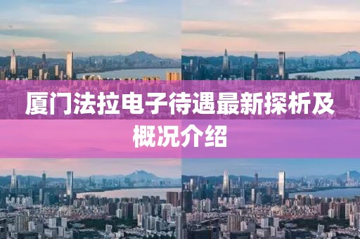 厦门法拉电子待遇最新探析及概况介绍