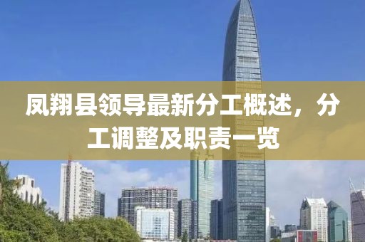 凤翔县领导最新分工概述，分工调整及职责一览