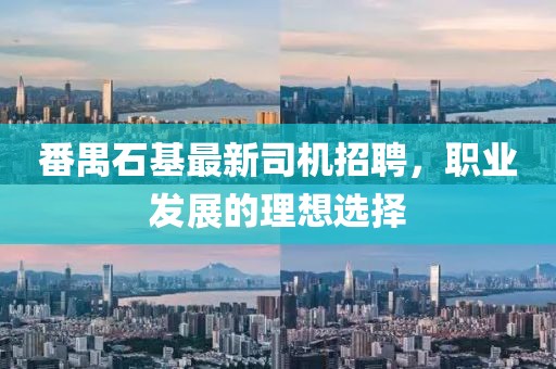 番禺石基最新司机招聘，职业发展的理想选择