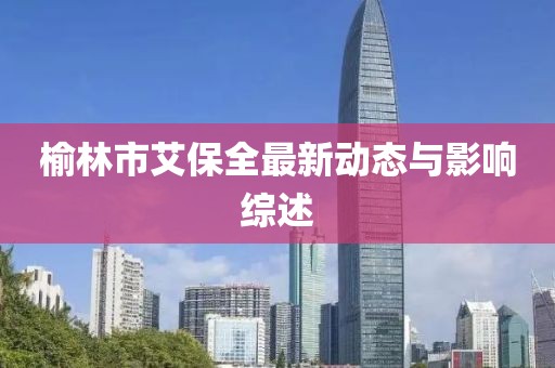 榆林市艾保全最新动态与影响综述