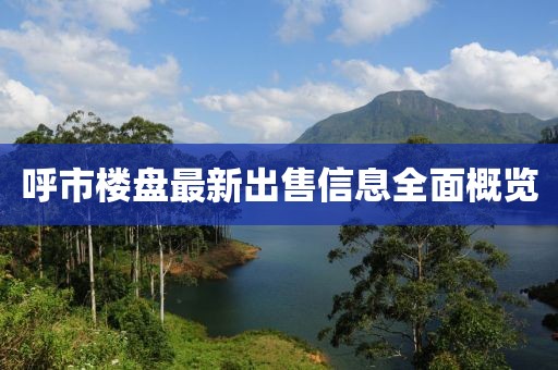 呼市楼盘最新出售信息全面概览