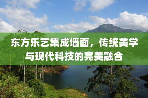 东方乐艺集成墙面，传统美学与现代科技的完美融合
