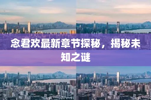 念君欢最新章节探秘，揭秘未知之谜