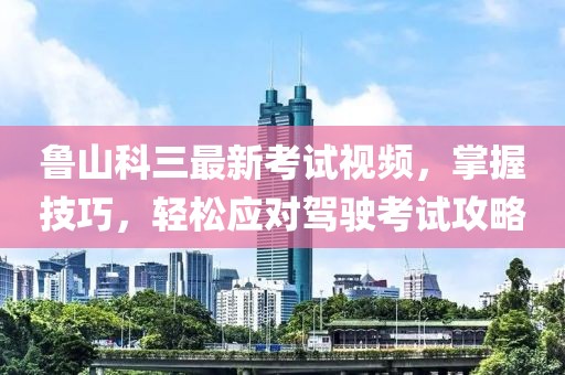 鲁山科三最新考试视频，掌握技巧，轻松应对驾驶考试攻略