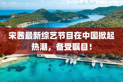 宋茜最新综艺节目在中国掀起热潮，备受瞩目！