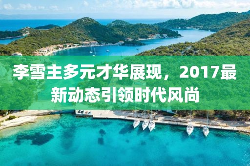 李雪主多元才华展现，2017最新动态引领时代风尚