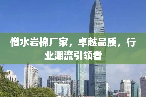 憎水岩棉厂家，卓越品质，行业潮流引领者