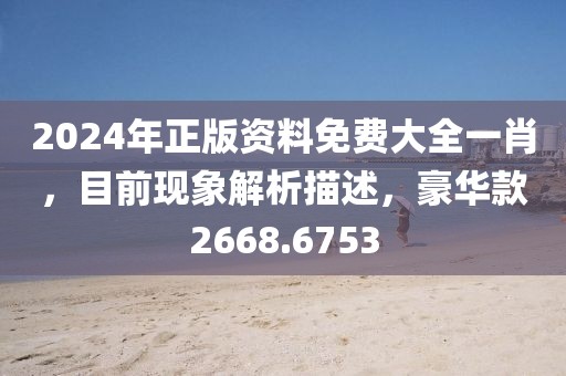 2024年正版资料免费大全一肖，目前现象解析描述，豪华款2668.6753