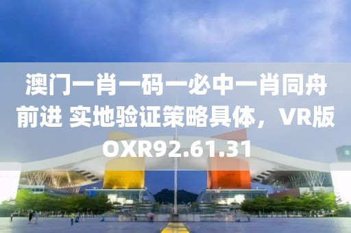澳门一肖一码一必中一肖同舟前进 实地验证策略具体，VR版OXR92.61.31