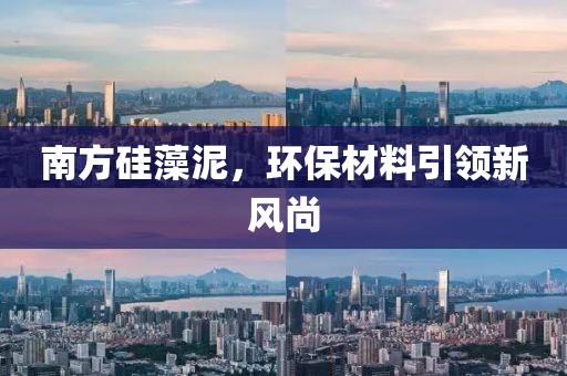 南方硅藻泥，环保材料引领新风尚