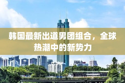 韩国最新出道男团组合，全球热潮中的新势力