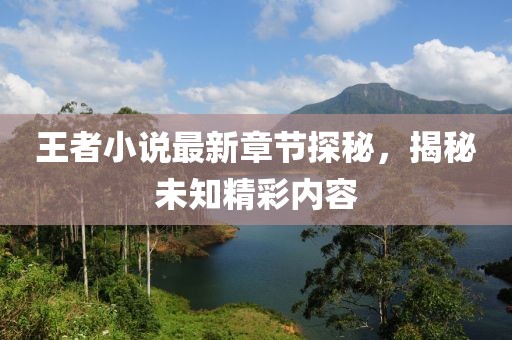王者小说最新章节探秘，揭秘未知精彩内容