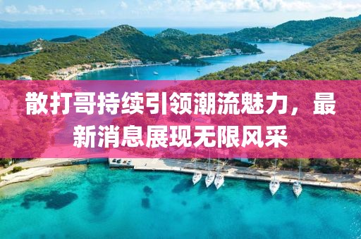 散打哥持续引领潮流魅力，最新消息展现无限风采