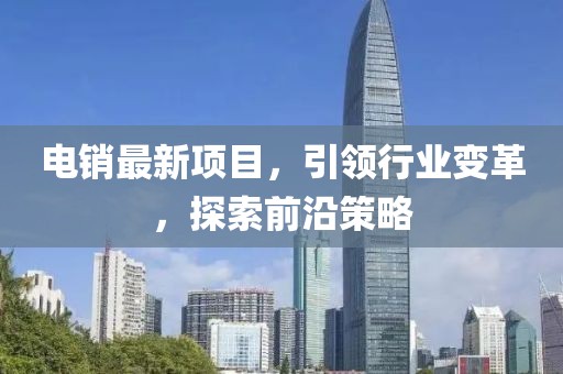 电销最新项目，引领行业变革，探索前沿策略