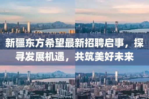新疆东方希望最新招聘启事，探寻发展机遇，共筑美好未来