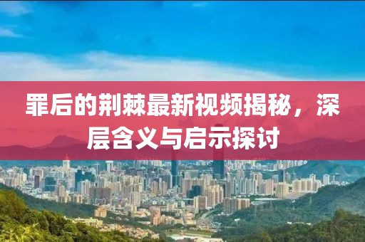 罪后的荆棘最新视频揭秘，深层含义与启示探讨