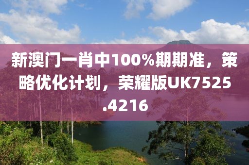 新澳门一肖中100%期期准，策略优化计划，荣耀版UK7525.4216