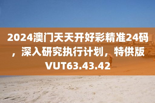 2024澳门天天开好彩精准24码，深入研究执行计划，特供版VUT63.43.42