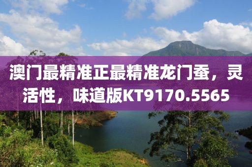 澳门最精准正最精准龙门蚕，灵活性，味道版KT9170.5565