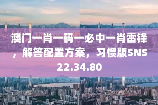 澳门一肖一码一必中一肖雷锋，解答配置方案，习惯版SNS22.34.80