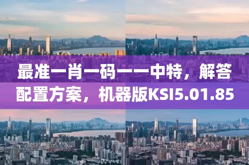 最准一肖一码一一中特，解答配置方案，机器版KSI5.01.85