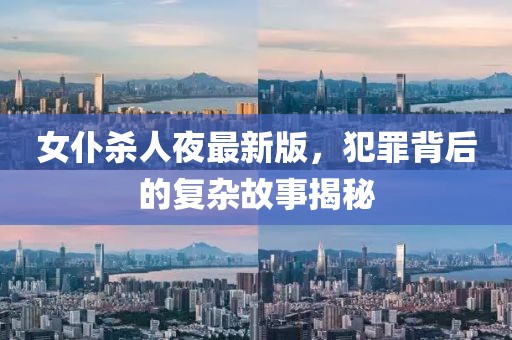 女仆杀人夜最新版，犯罪背后的复杂故事揭秘