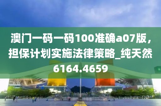 澳门一码一码100准确a07版，担保计划实施法律策略_纯天然6164.4659