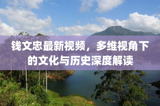 钱文忠最新视频，多维视角下的文化与历史深度解读