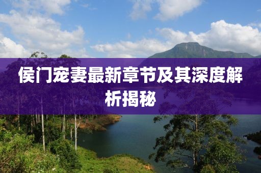 侯门宠妻最新章节及其深度解析揭秘