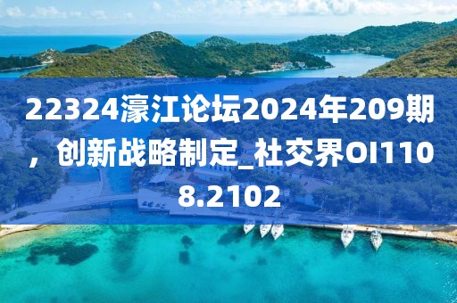 22324濠江论坛2024年209期，创新战略制定_社交界OI1108.2102