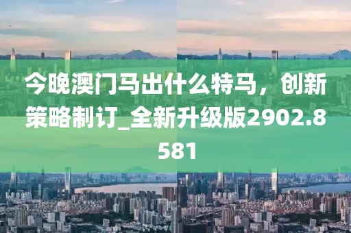 今晚澳门马出什么特马，创新策略制订_全新升级版2902.8581