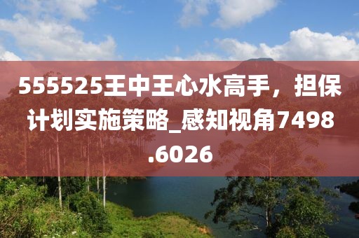 555525王中王心水高手，担保计划实施策略_感知视角7498.6026