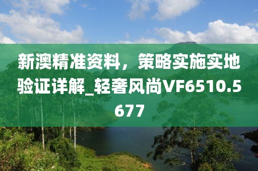新澳精准资料，策略实施实地验证详解_轻奢风尚VF6510.5677