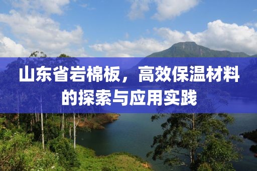 山东省岩棉板，高效保温材料的探索与应用实践