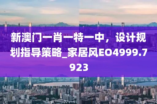 新澳门一肖一特一中，设计规划指导策略_家居风EO4999.7923
