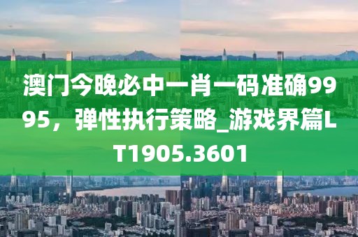 澳门今晚必中一肖一码准确9995，弹性执行策略_游戏界篇LT1905.3601