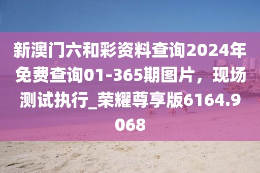 新澳门六和彩资料查询2024年免费查询01-365期图片，现场测试执行_荣耀尊享版6164.9068