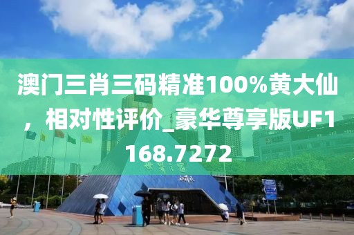 澳门三肖三码精准100%黄大仙，相对性评价_豪华尊享版UF1168.7272
