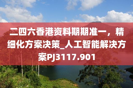二四六香港资料期期准一，精细化方案决策_人工智能解决方案PJ3117.901
