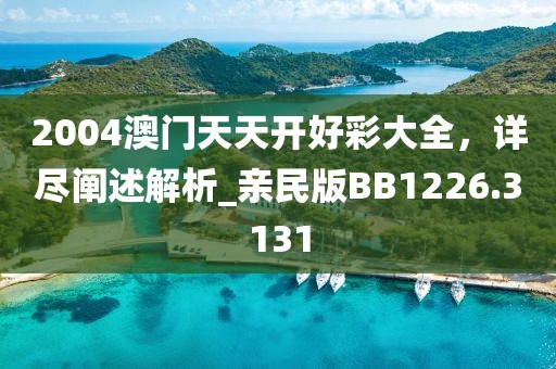 2004澳门天天开好彩大全，详尽阐述解析_亲民版BB1226.3131