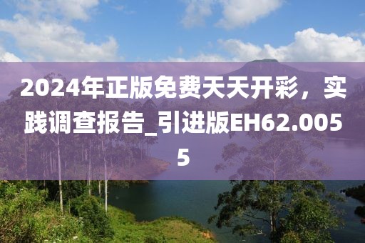 2024年正版免费天天开彩，实践调查报告_引进版EH62.0055