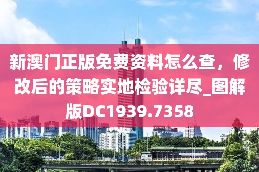 新澳门正版免费资料怎么查，修改后的策略实地检验详尽_图解版DC1939.7358