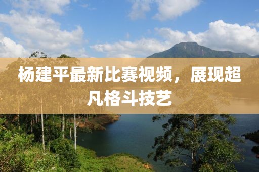 杨建平最新比赛视频，展现超凡格斗技艺