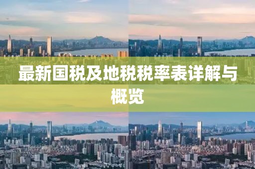 最新国税及地税税率表详解与概览